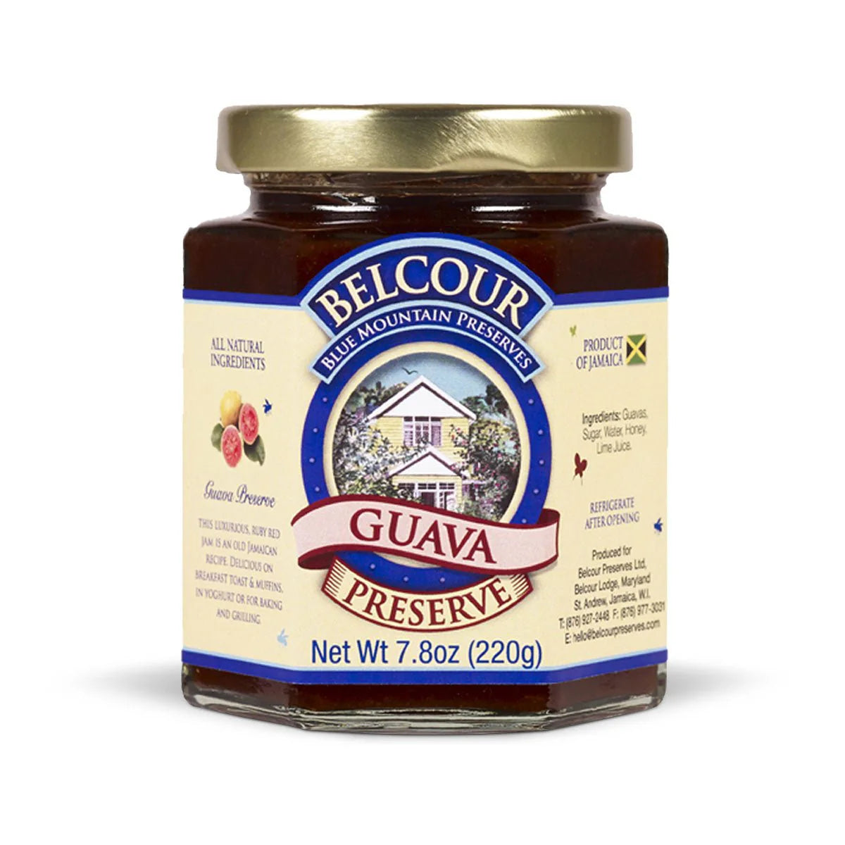 Belcour Preserves Guava Preserve, 7.8oz